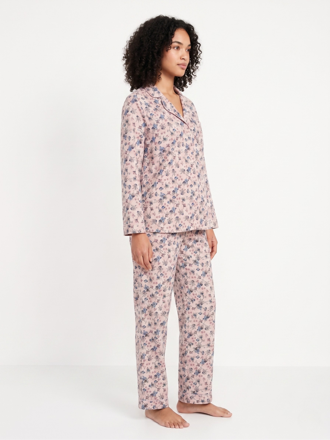 Ensemble Pyjama Fleuri – Rose
