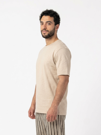 Ensemble Pyjama Rayé Homme – Beige