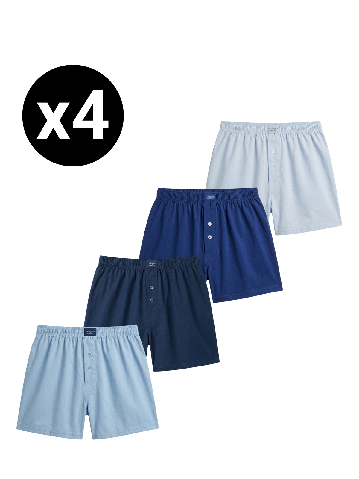 Caleçons Basic Homme – Pack (x4)
