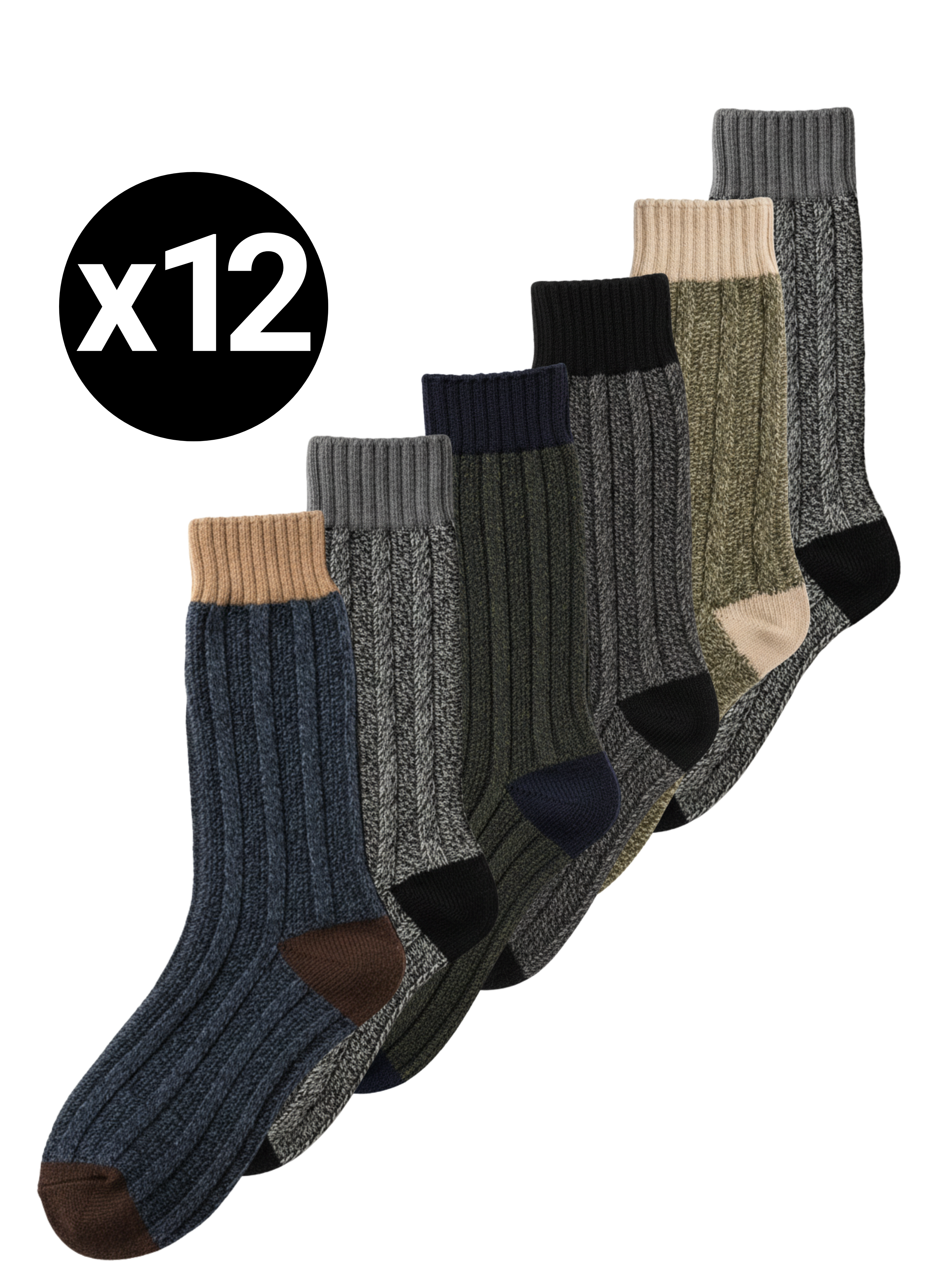 Chaussettes Cachemire Texturées