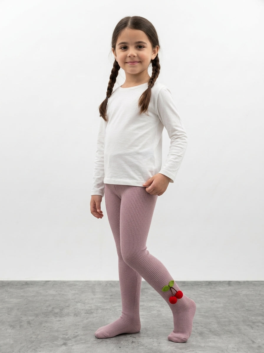 Collants 'Cerise' en Coton
