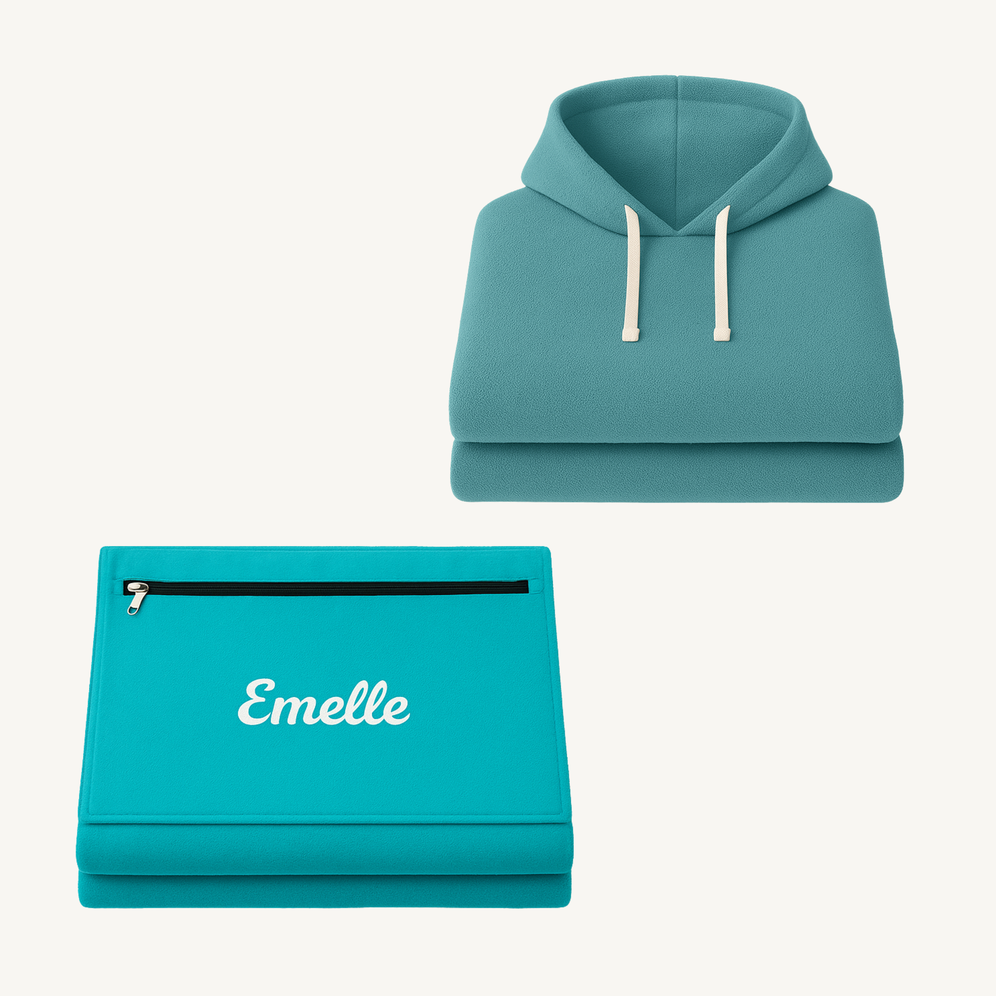Pack Duo Emelle : Poncho + Serviette Géante