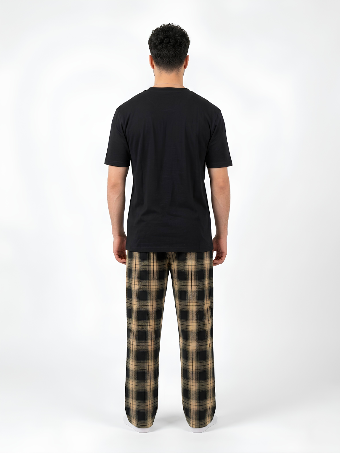 Ensemble Pyjama Carreaux Homme – Noir