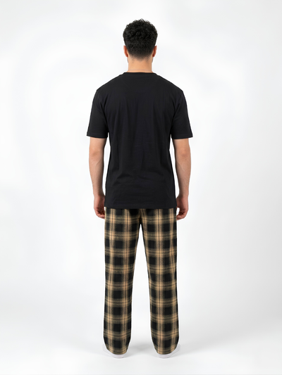 Ensemble Pyjama Carreaux Homme – Noir
